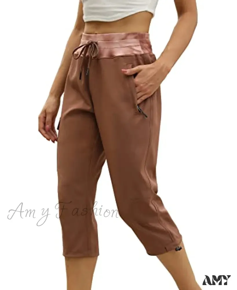 Amy Fashion - Cargo Hiking Pants Lightweight Joggers Quick Dry Capris