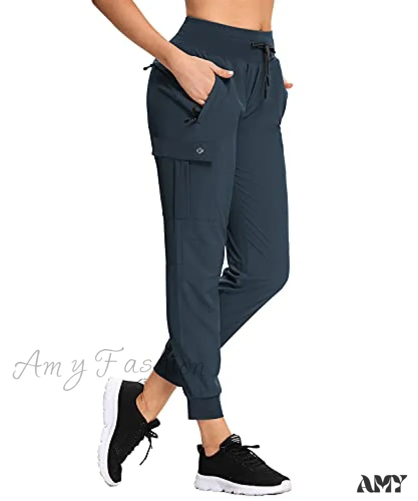 Amy Fashion - Cargo Hiking Pants Lightweight Joggers Quick Dry Capris