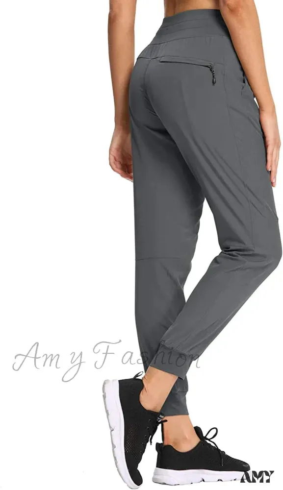 Amy Fashion - Cargo Hiking Pants Lightweight Joggers Quick Dry Capris