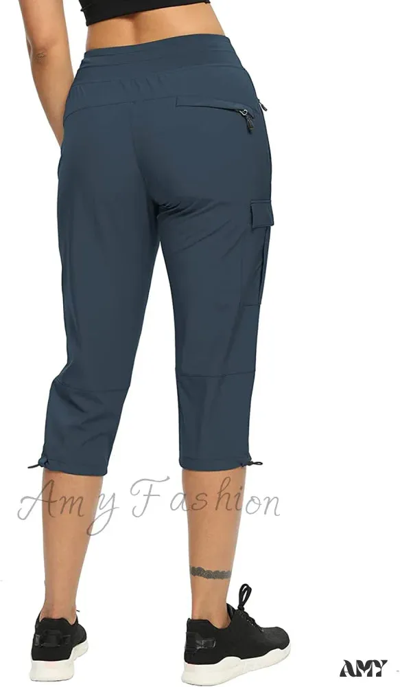 Amy Fashion - Cargo Hiking Pants Lightweight Joggers Quick Dry Capris