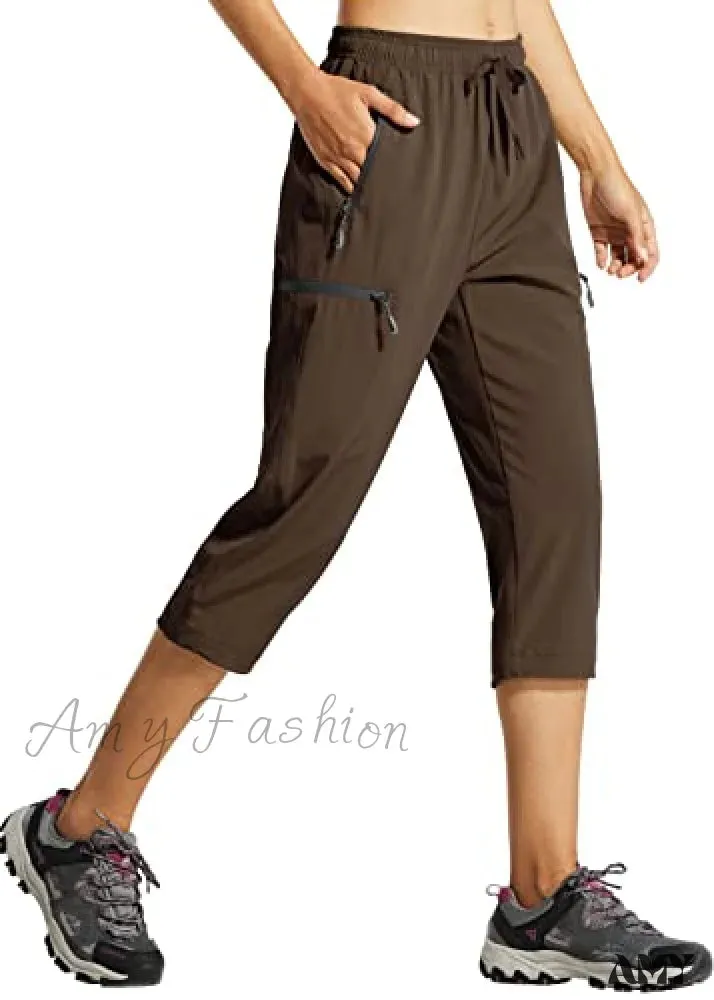 Amy Fashion - Cargo Hiking Pants Lightweight Quick Dry Capri Pants