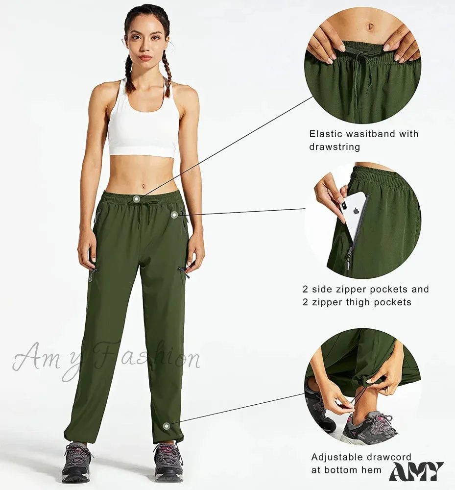 Amy Fashion - Cargo Hiking Pants Lightweight Quick Dry Capri Pants