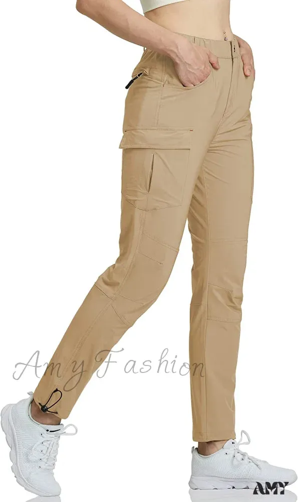 Amy Fashion - Hiking Cargo Pants Quick Dry Outdoor Camping Capris