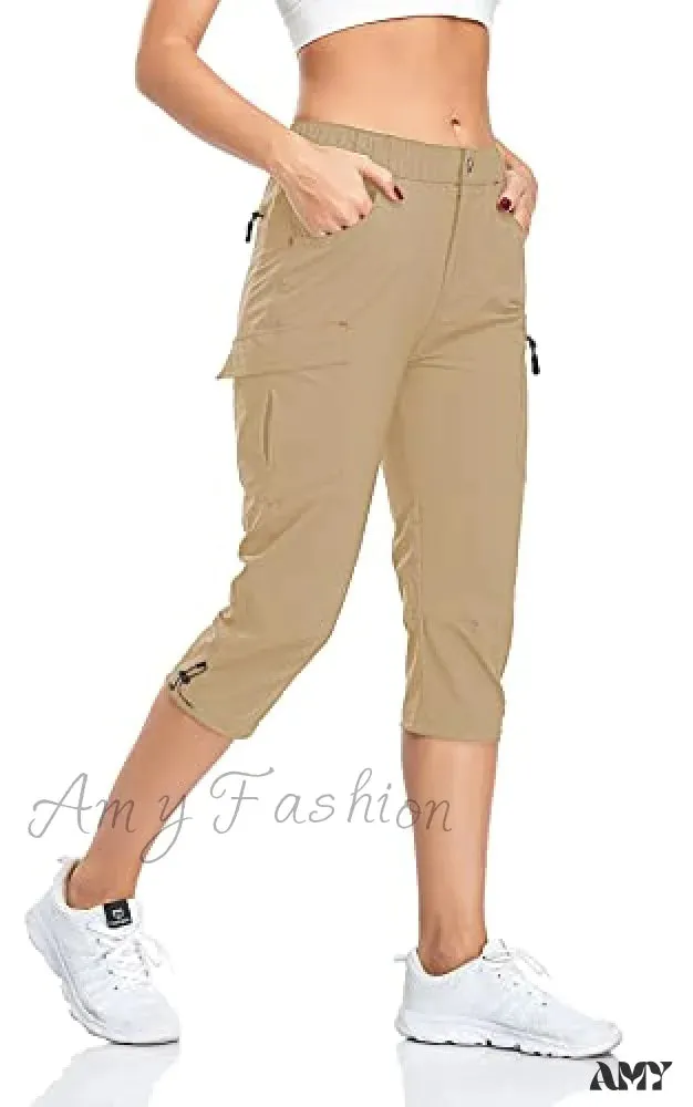 Amy Fashion - Hiking Cargo Pants Quick Dry Outdoor Camping Capris