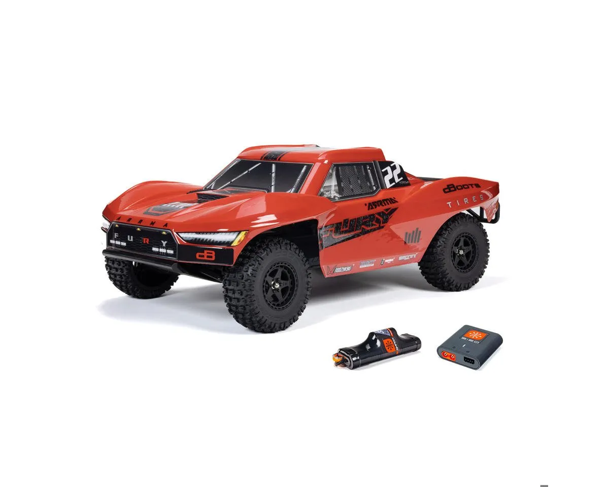 Arrma Fury 2WD MEGA 550 RTR Brushed 1/10 Off-Road Short Course Truck w/SLT2 2.4GHz Radio, Battery & Charger