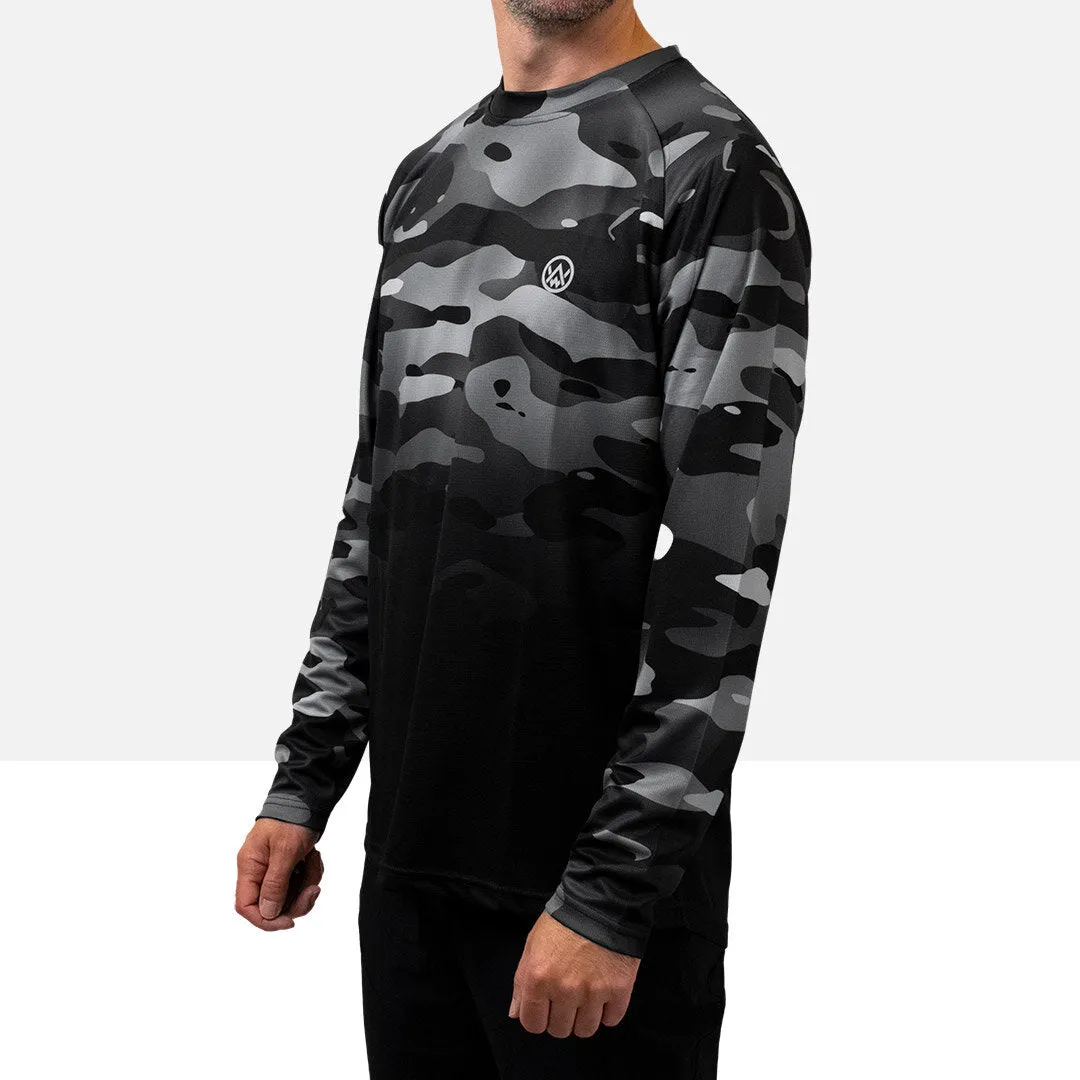 Dark Camo Long Sleeve MTB Jersey