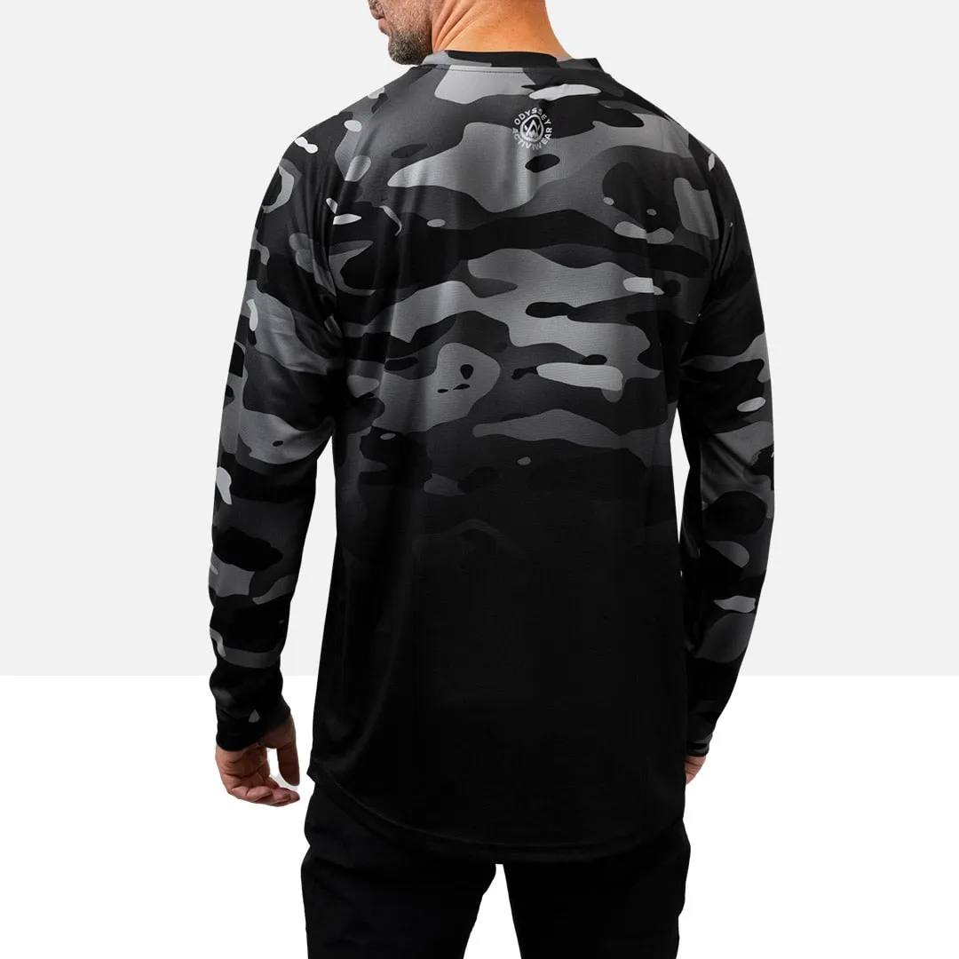 Dark Camo Long Sleeve MTB Jersey