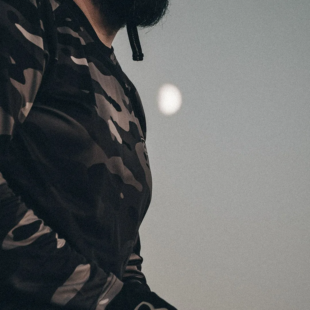 Dark Camo Long Sleeve MTB Jersey