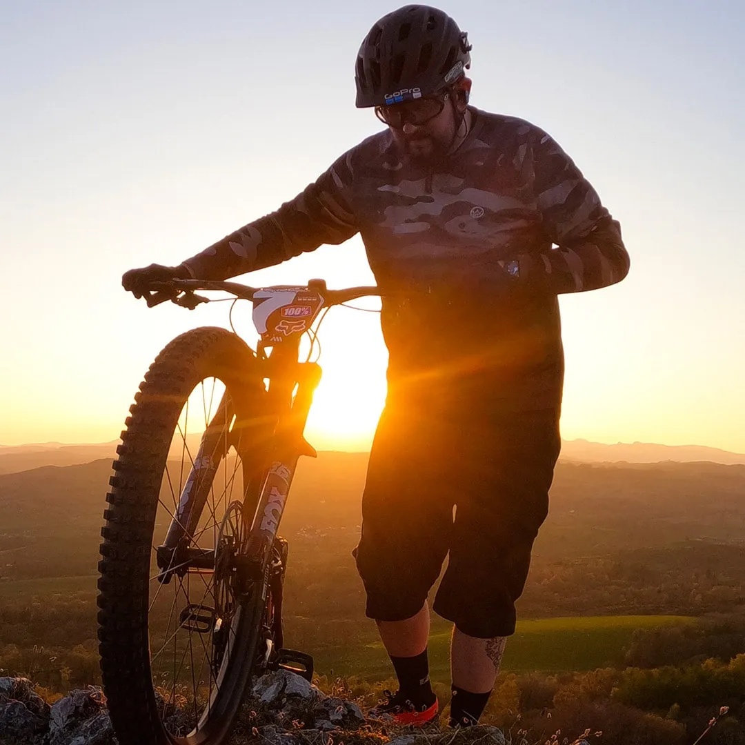 Dark Camo Long Sleeve MTB Jersey