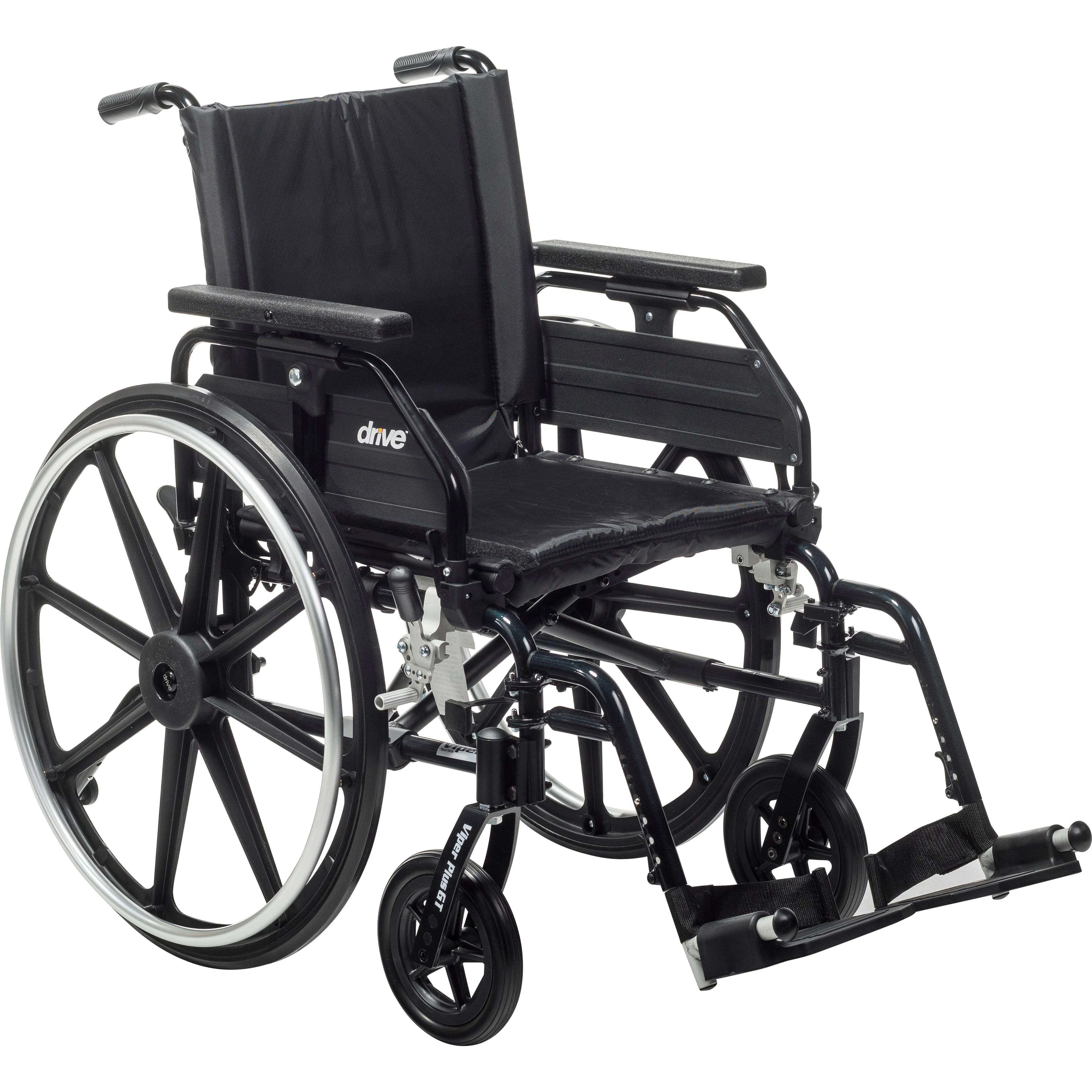 Drive Medical Viper Plus GT Wheelchair with Universal Armrests