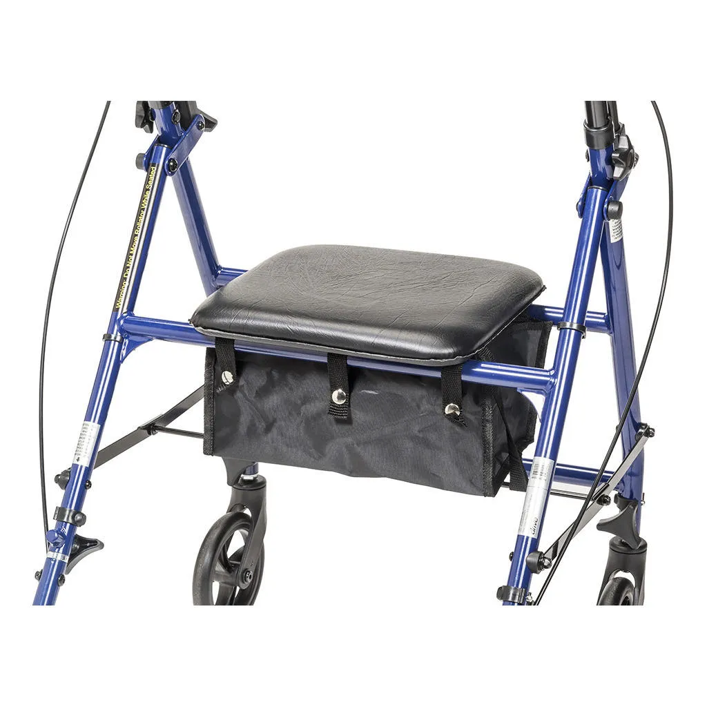 Drive Steel Patient Rollator w/ 6" Wheels, 300 lb Weight Capacity