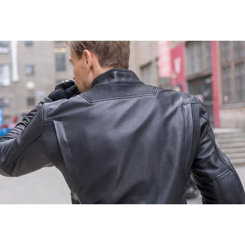 Halvarssons Racken Waterproof Leather Jacket Black