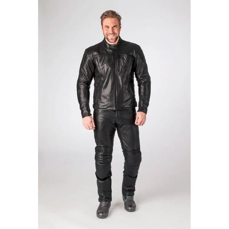 Halvarssons Racken Waterproof Leather Jacket Black