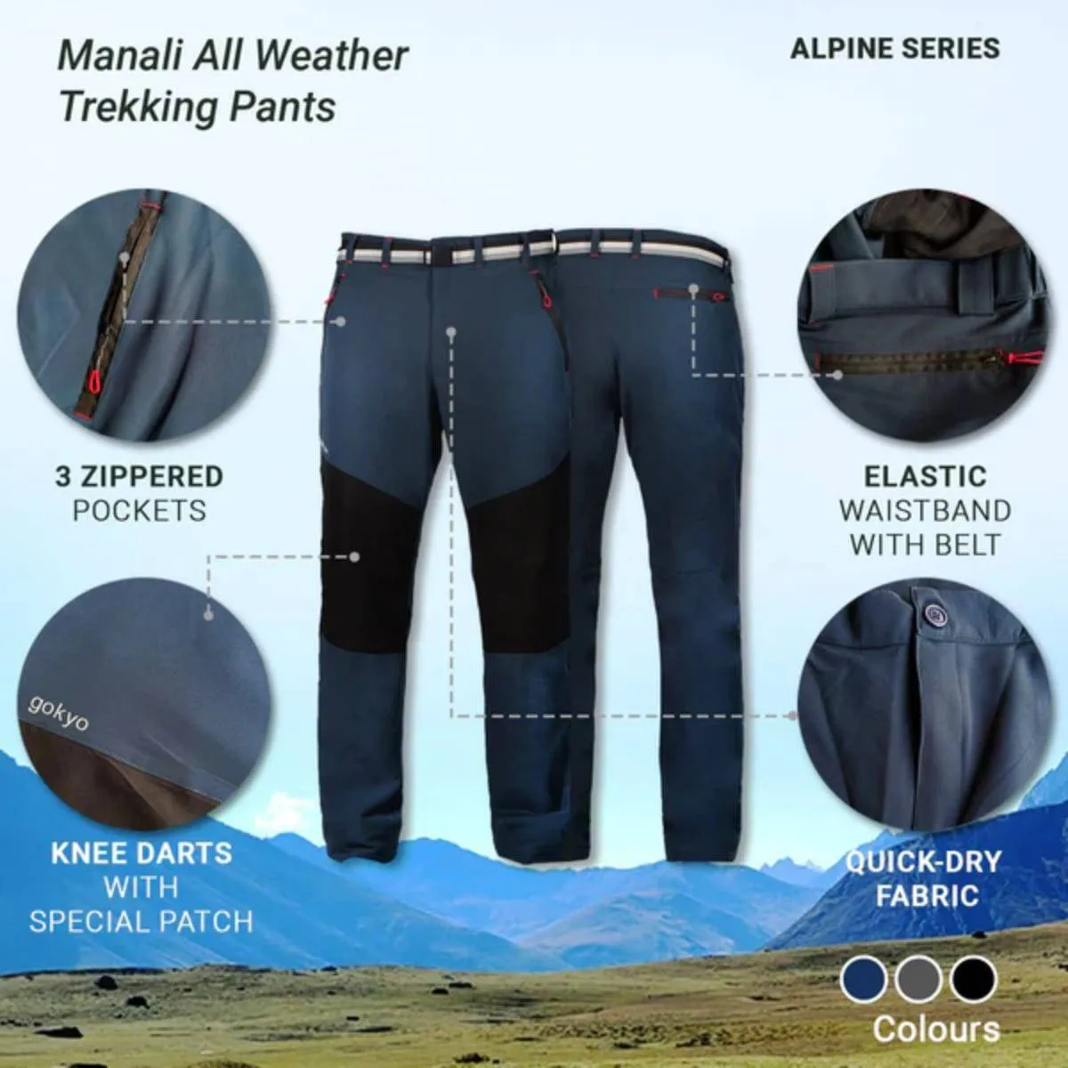 Manali All Weather Trekking Pants - Alpine Series