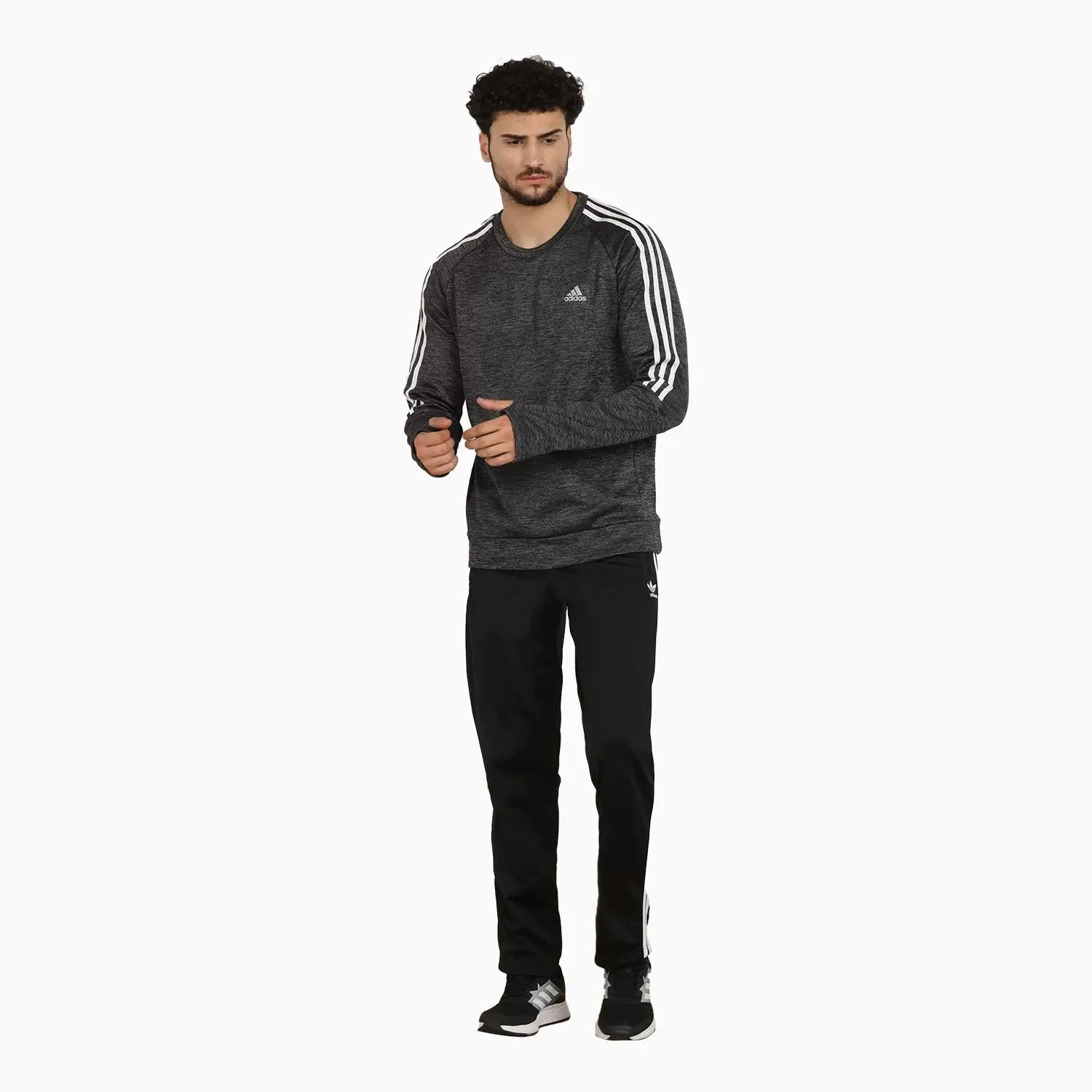 Men's Performance Own the Run 3-Stripes Sweatshirt