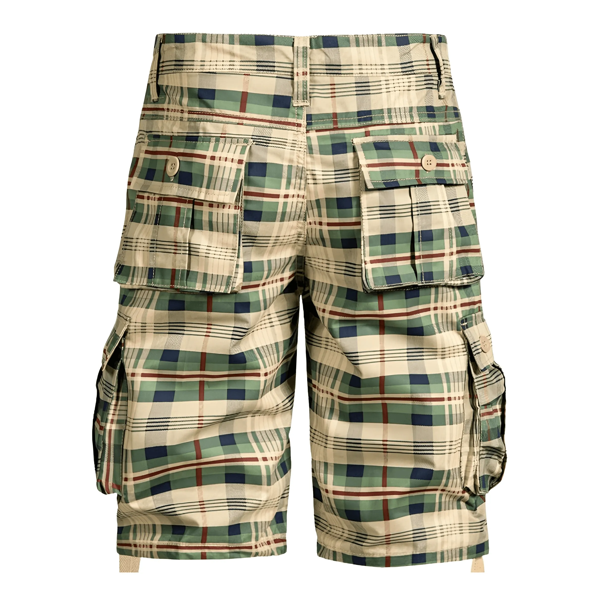 Men's Trendy Plaid Cargo Shorts