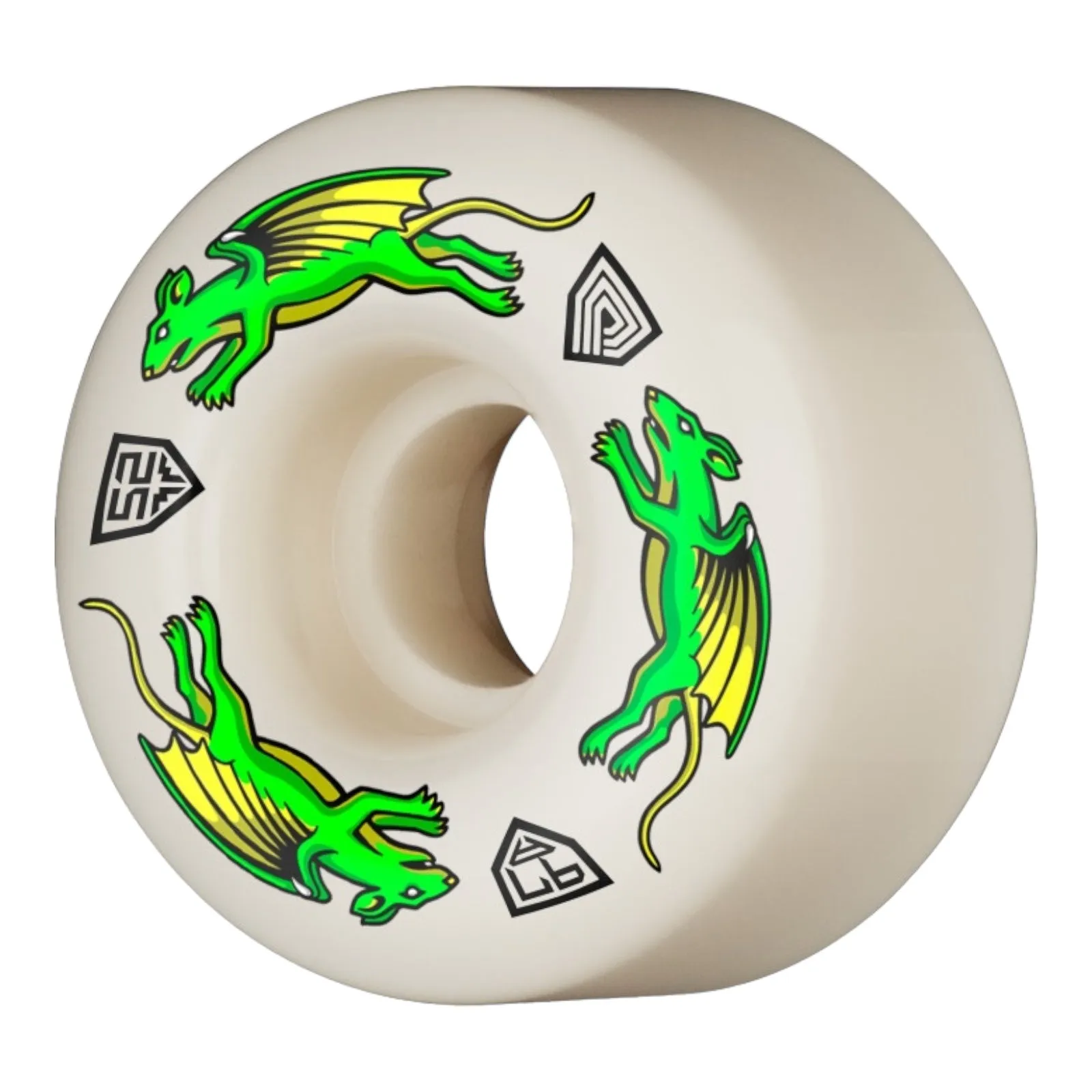 Powell Peralta Dragon Formula Nano Rats Skateboard Wheels 52mm x 34mm 97A 4pk