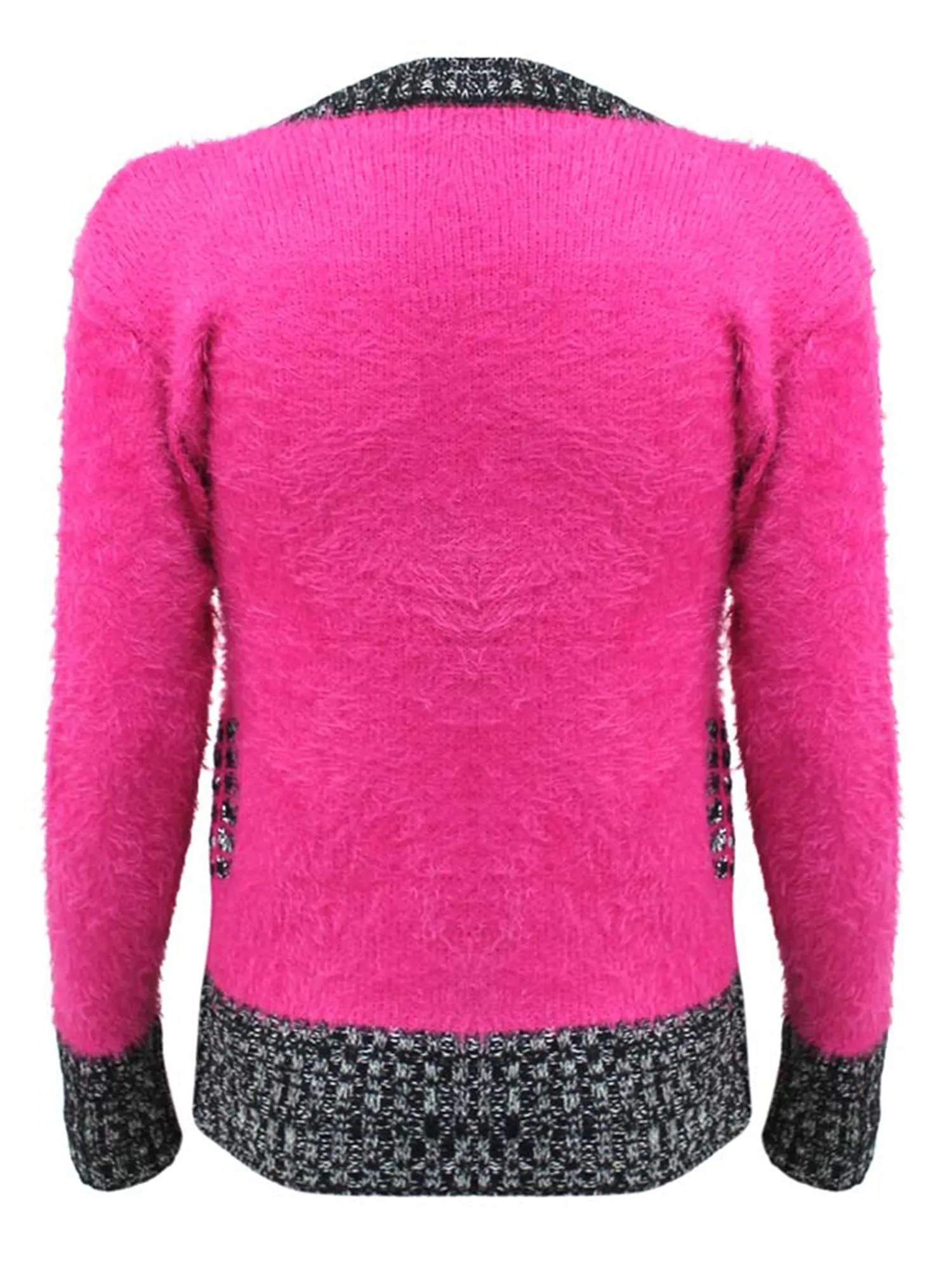 Pullover Sweater With Contrasting Pattern