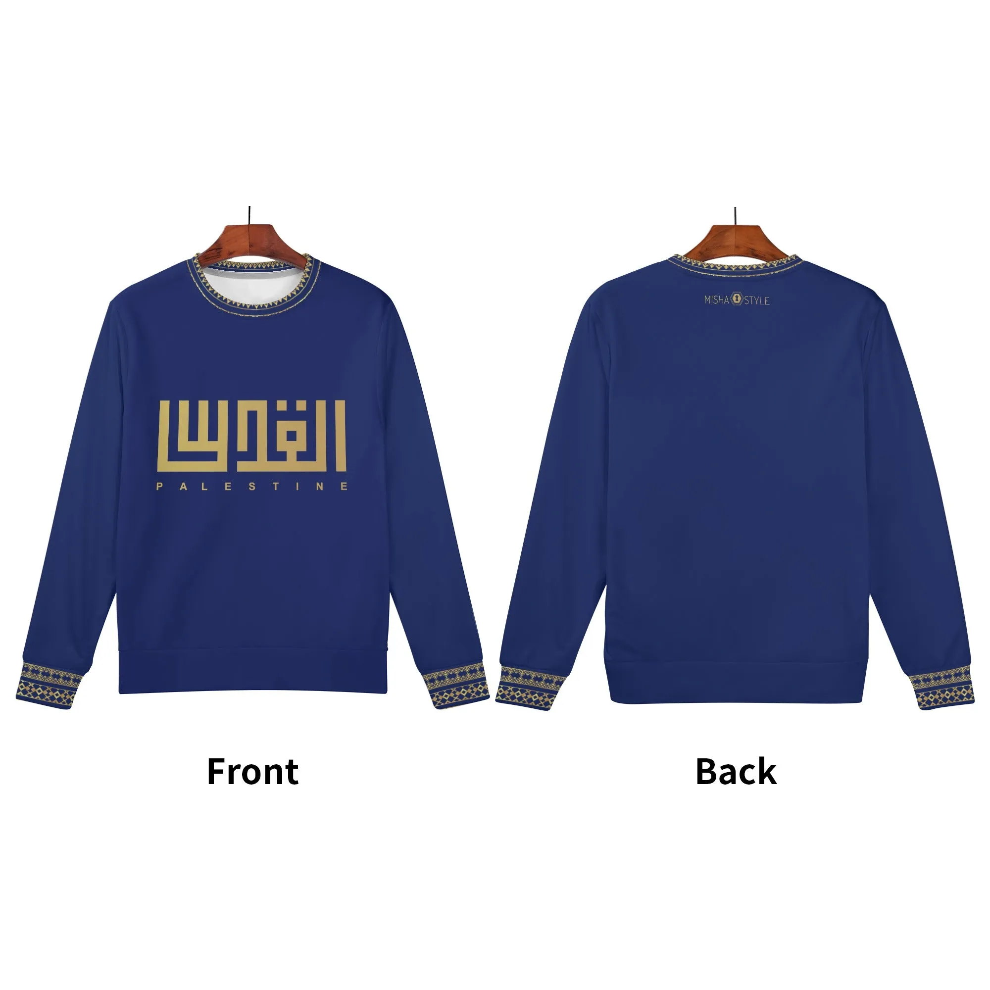 Soft Kids Word Velvet Navy Sweater