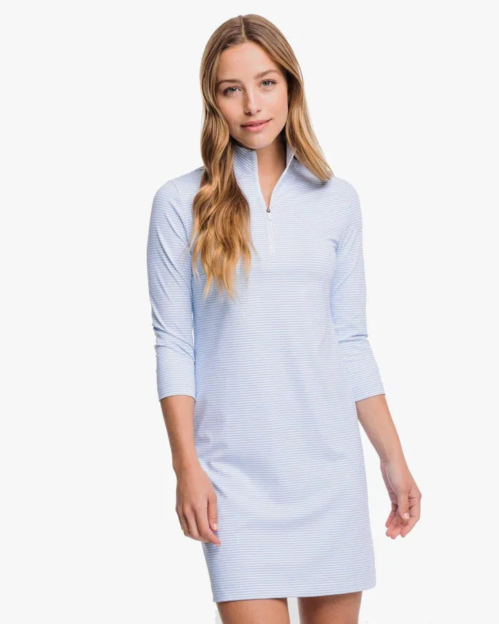 Southern Tide Adie Performance Knit Dress Sky Blue