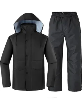 Ubon Waterproof Rain Suits Including Jackets and Pants Rain Gear Lightweight for Men & Women